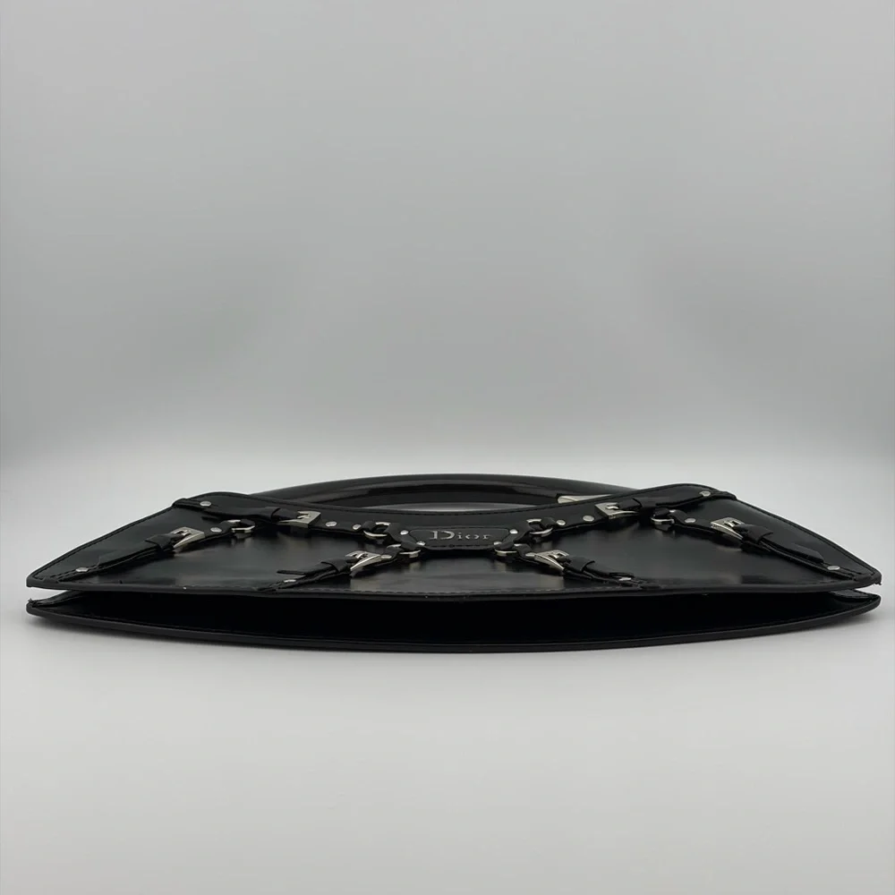 Dior Vintage RARE MINI 2003 Fall Bondage Clutch Limited Edition John Galliano - Picture 7 of 12